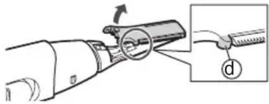 PANASONIC ER-GM40 - Remove it in the arrow direction. - 1