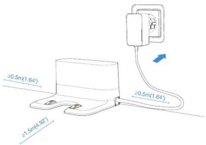 ECOVACS GOAT G1-2000 - Automaattisen tyhjennysaseman sijoittaminen - 1