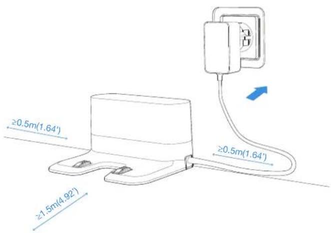 ECOVACS GOAT G1-2000 - Posizionare la stazione di svuotamento automatico - 1