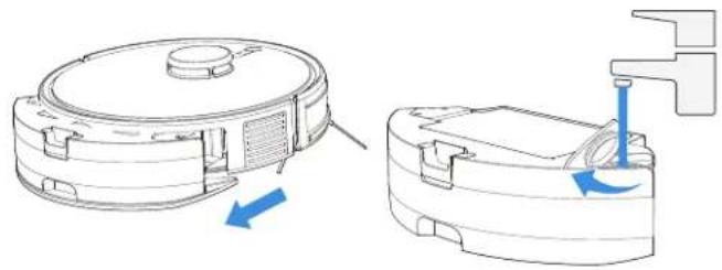 ECOVACS GOAT G1-2000 - Veden lisääminen - 1