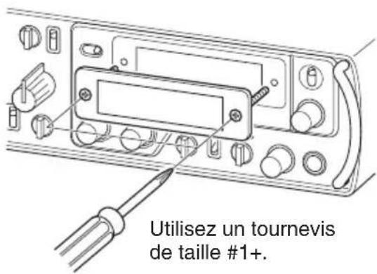 Utilisez un tournevis de taille #1+.