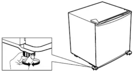 IKEA TILLREDA 605.787.29 - A készülék szintezése - 1