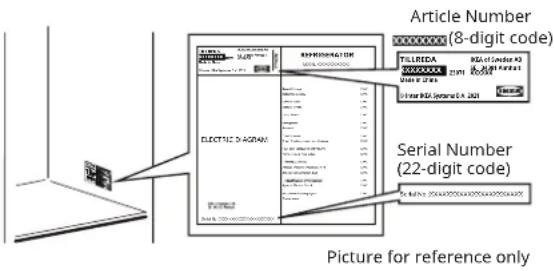 IKEA TILLREDA 605.787.29 - Before contacting the After-sales Service: - 1