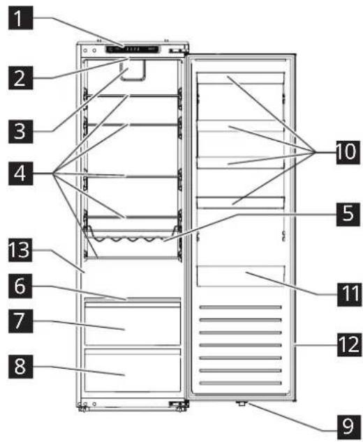 IKEA FORSNÄS 705.729.82 - Descripción del aparato - 1