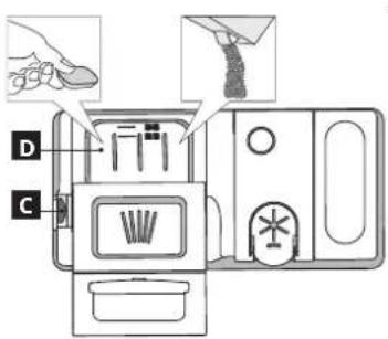 IKEA RÅGLANDA 005.680.35 - L'uso di un detersivo non specifico per lavastoviglie potrebbe causare malfunzionamenti o danni all'apparecchio. - 1