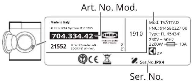 IKEA TVÄTTAD 205.788.11 - Controlechecklijst - 3