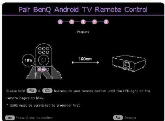 BENQ TK710STi - Étape 6 (si le QS02 est détecté) : - 1