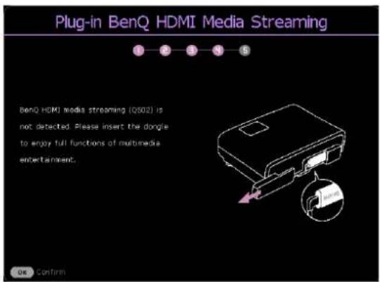 BENQ TK710STi - Étape 4 (si le QS02 n'est pas détecté) : - 1