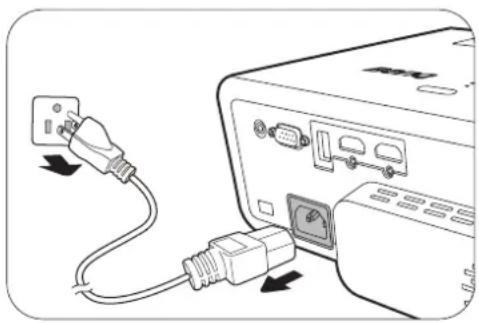 BENQ TK710STi - Arrêt du projecteur - 1