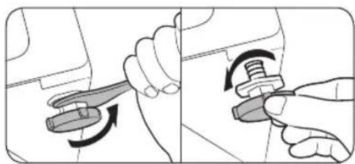 SAMSUNG WH46DBH100EW - STEP 3 Adjust the leveling feet - 1