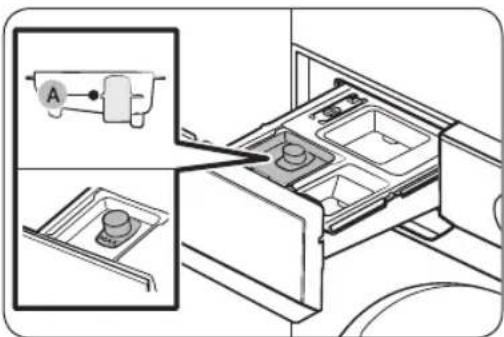 SAMSUNG WH46DBH100EW - Ajouter la lessive dans le tiroir à lessive - 1