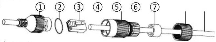 DELTA DORE Tycam Guard - Vaina de estanqueidad para cable RJ 45 - 1