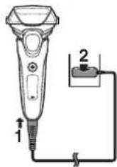 PANASONIC ES-LT5N - Charging the shaver - 1