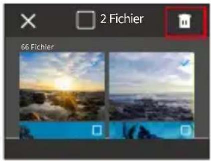 Akaso Brave 8 Lite - Supprimer des fichiers de l'écran Album - 3