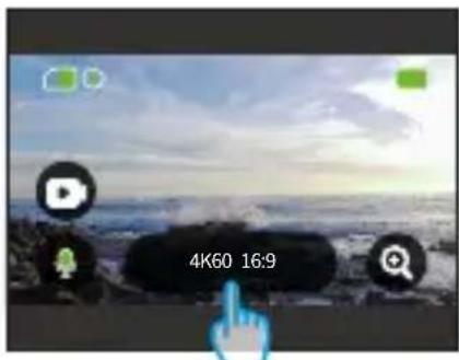 Akaso Brave 8 Lite - Réglage de la résolution - 1