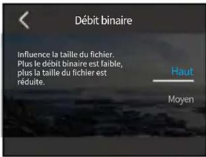 Akaso Brave 8 Lite - Débit binaire - 2