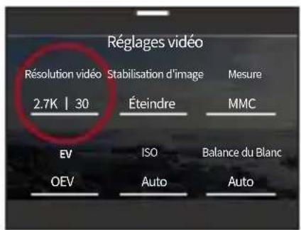 Akaso Brave 8 Lite - Résolution vidéo - 1