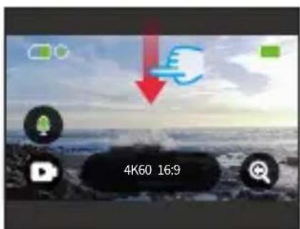 Akaso Brave 8 Lite - Menu rapide - 2