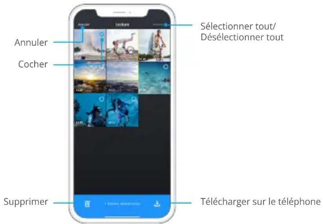 Akaso Brave 8 Lite - Télécharger des fichiers vidéo ou photo normaux - 1