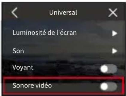 Akaso Brave 8 Lite - Sonore vidéo - 2