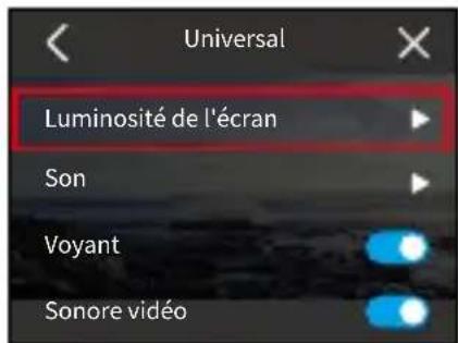 Akaso Brave 8 Lite - Luminosité de l'écran - 1