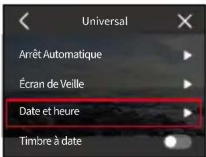 Akaso Brave 8 Lite - Date et heure - 1