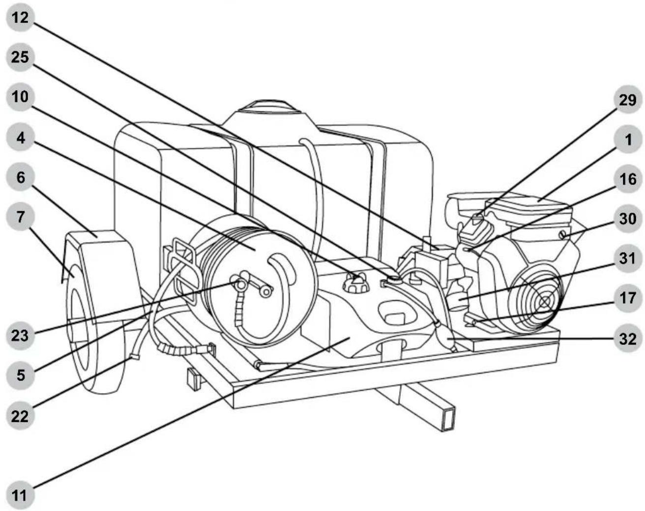 Simpson 95004 - Dual-cylinder engine trailer - 2