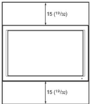 SONY LMD-232W - Providing an ample amount of space around the unit (for the LMD-322W only) - 1