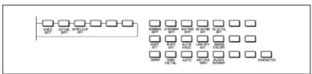 SONY MSU-1000 - Touches ON/OFF de caméra/fonction CCU - 1
