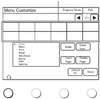 SONY MSU-1000 - Pour définir le menu de peinture personnalisé - 3