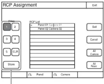 SONY MSU-1000 - Pour récupérer l'état de l'attribution RCP enregistré dans la mémoire interne du MSU - 1