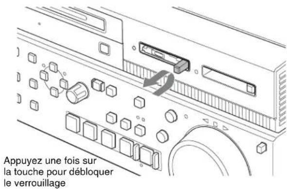 SONY XDS-PD2000 - Pour retirer une carte mémoire SxS - 1