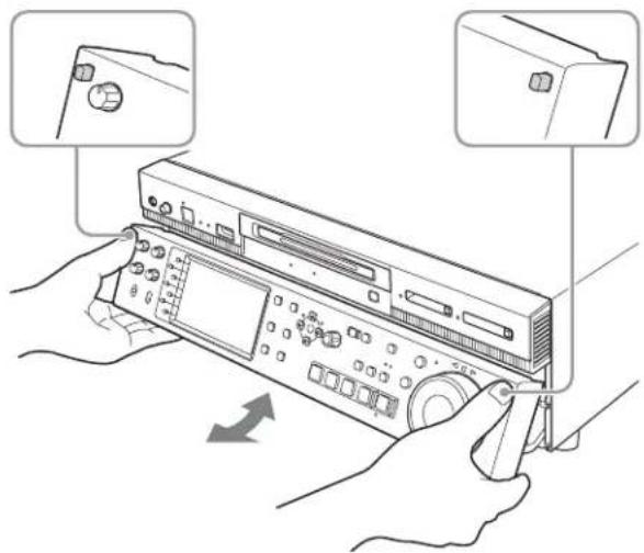 SONY XDS-PD2000 - Pour faire ressortir le panneau avant - 1