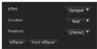 SONY SNC-VM641 - Onglet Masquage de confidentialité - 1