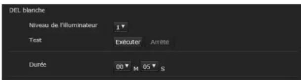 SONY SNC-VM641 - Onglet DEL blanche - 1