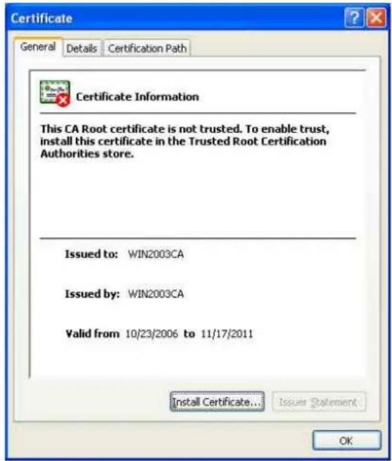 SONY SNC-VM641 - Comment installer le certificat CA - 1
