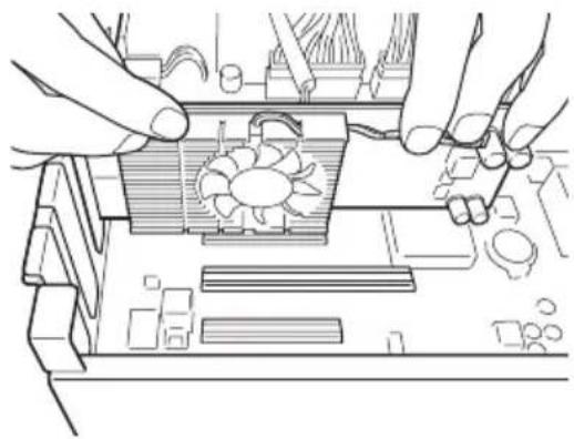 SONY NSBK-DH05 - Setzen Sie die Grafikbeschleunigerkarte mit der korrekten Ausrichtung ein. - 1