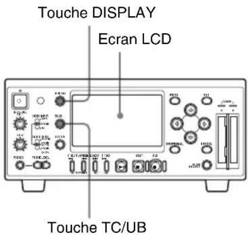 SONY PMW-EX30 - Affichage des données temporelles - 1