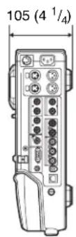 SONY PDW-R1 - ①Touche AUDIO INPUT CH (canal) - 4