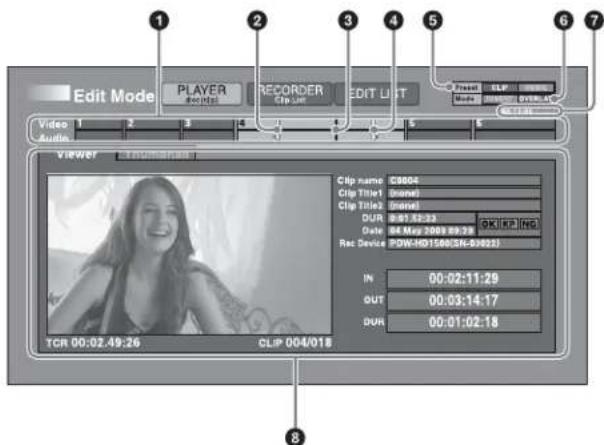SONY PDW-HR1 - ④ Ligne de temps - 1