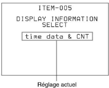 SONY PDW-HR1 - Pour modifier les réglages des options de menu - 2