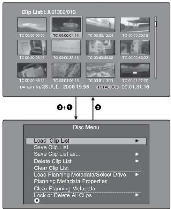 SONY PDW-HR1 - Pour afficher le Disc Menu - 2
