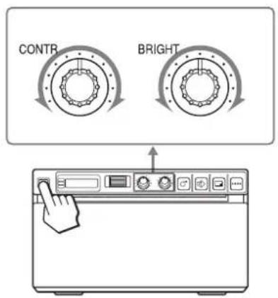 SONY UP-897MD - Anpassen von Kontrast und Helligkeit - 1