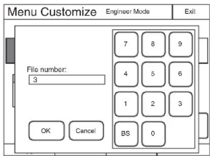 SONY RCP-1501 - Appuyez sur File Number ou utilisez le bouton d'ajustement le plus à gauche pour sélectionner le numéro de fichier, puis appuyez sur Enter. - 1