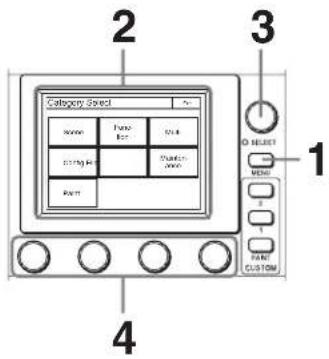 Category Speed some frame box string box button button RESET menu MENU PART CUSTOM 1 2 3 4