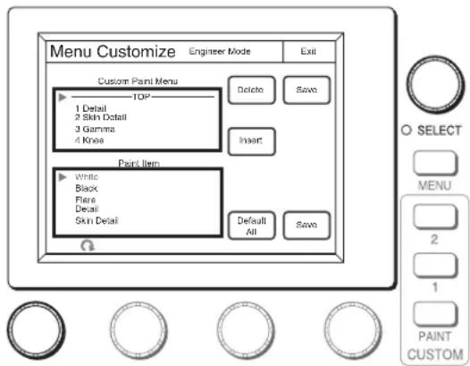 SONY RCP-1500 - Appuyez sur Menu Customize. - 1