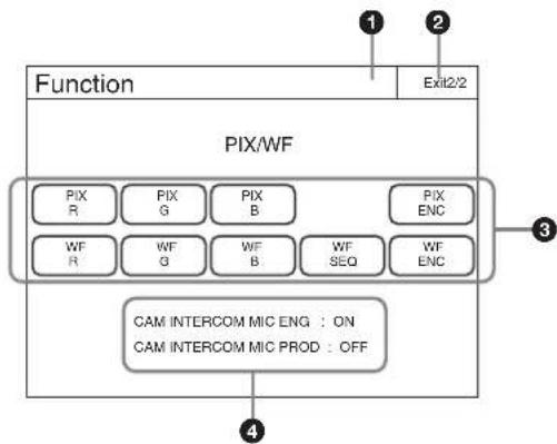 SONY RCP-1500 - Menu Function - 1