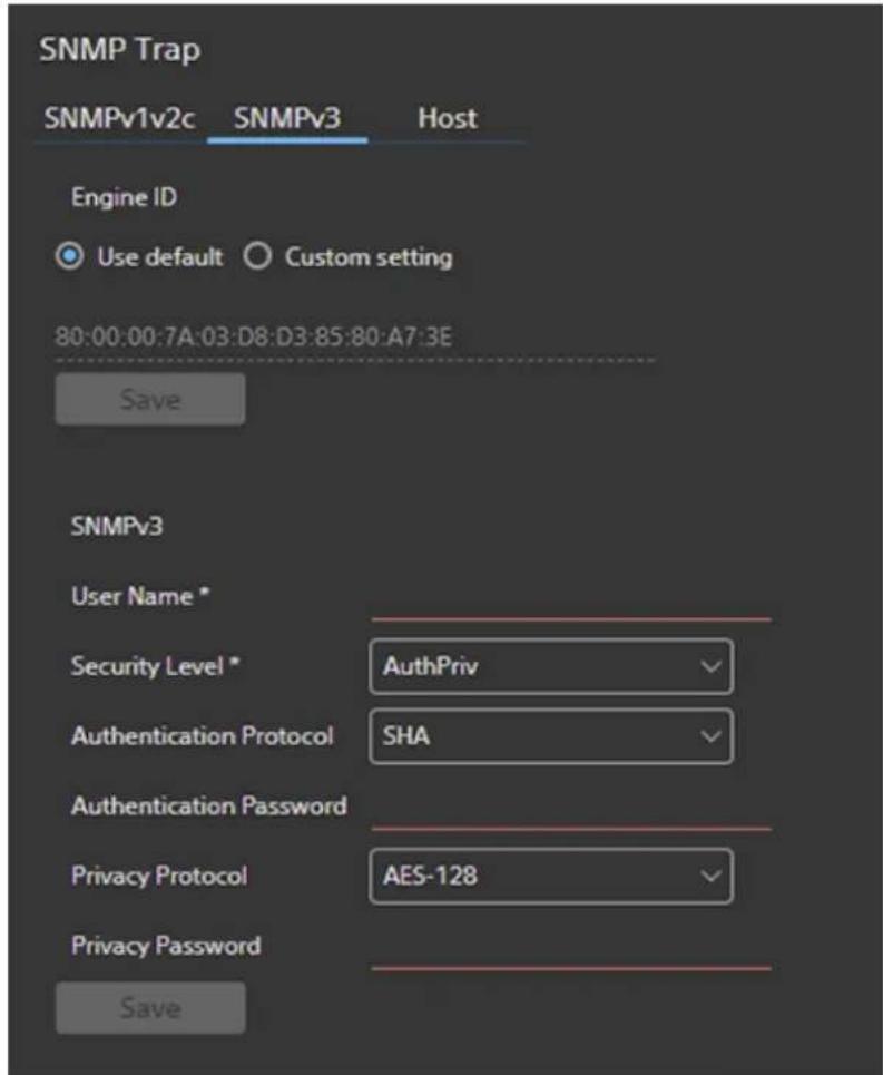 SONY PWS-110NM1 - Onglet [SNMPv3] - 1