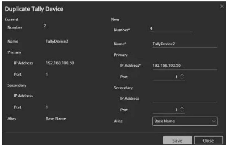 SONY PWS-110NM1 - Duplication d'un périphérique de comptage de protocole TSL UMD - 2