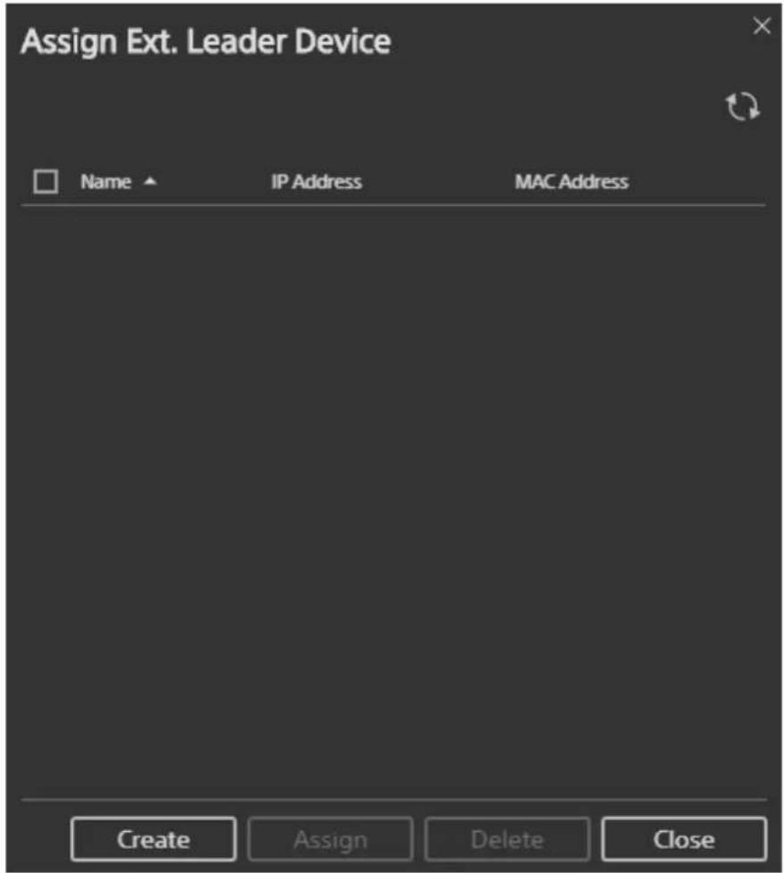 SONY PWS-110NM1 - Création d'un périphérique Network GenLock externe principal - 1